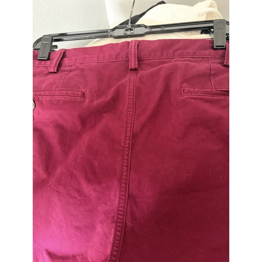 Polo Ralph Lauren The Polo Chino Pants Men's 38x32 Burgundy Stretch Straight Fit